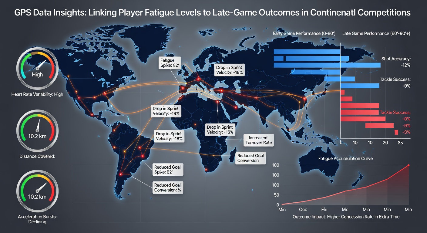 Analyse von GPS-Daten in späten Spielphasen europäischer Wettbewerbe
