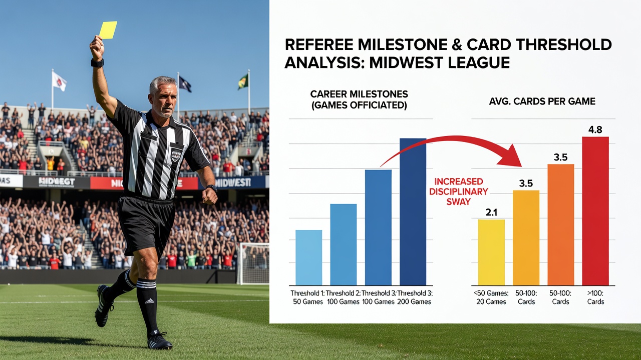 Datenvisualisierung zu Kartenstatistiken bei Schiedsrichtern in Midweek-Spielen