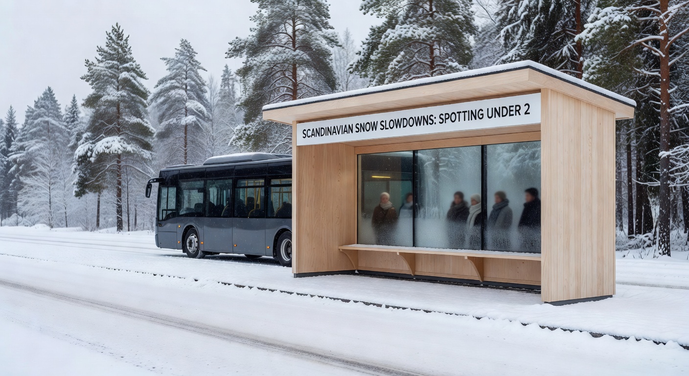 Vergleichstabelle von Torzahlen in skandinavischen Spielen mit und ohne Schnee, grafisch dargestellt